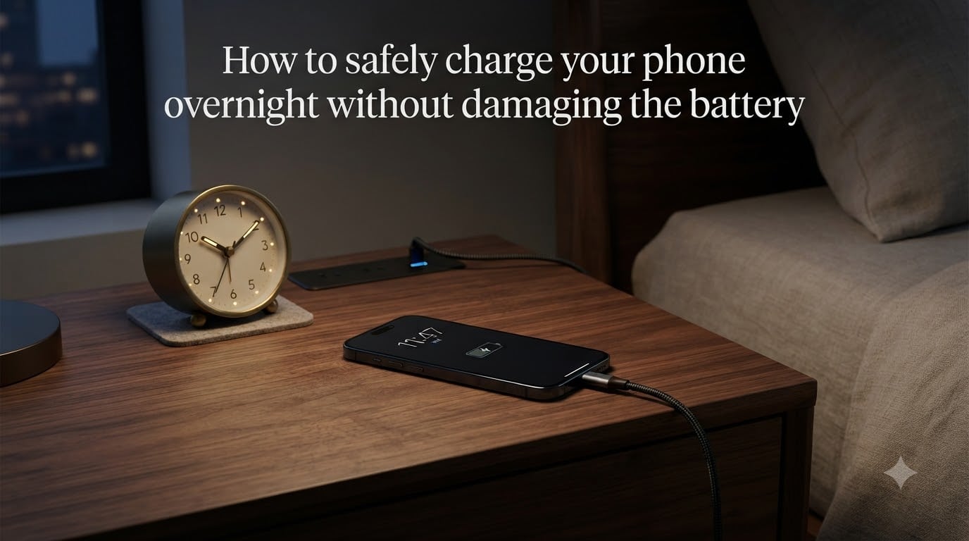 How to safely charge your phone overnight without damaging the battery