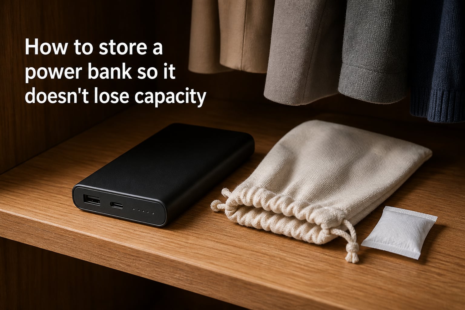 How to store a power bank so it doesn't lose capacity