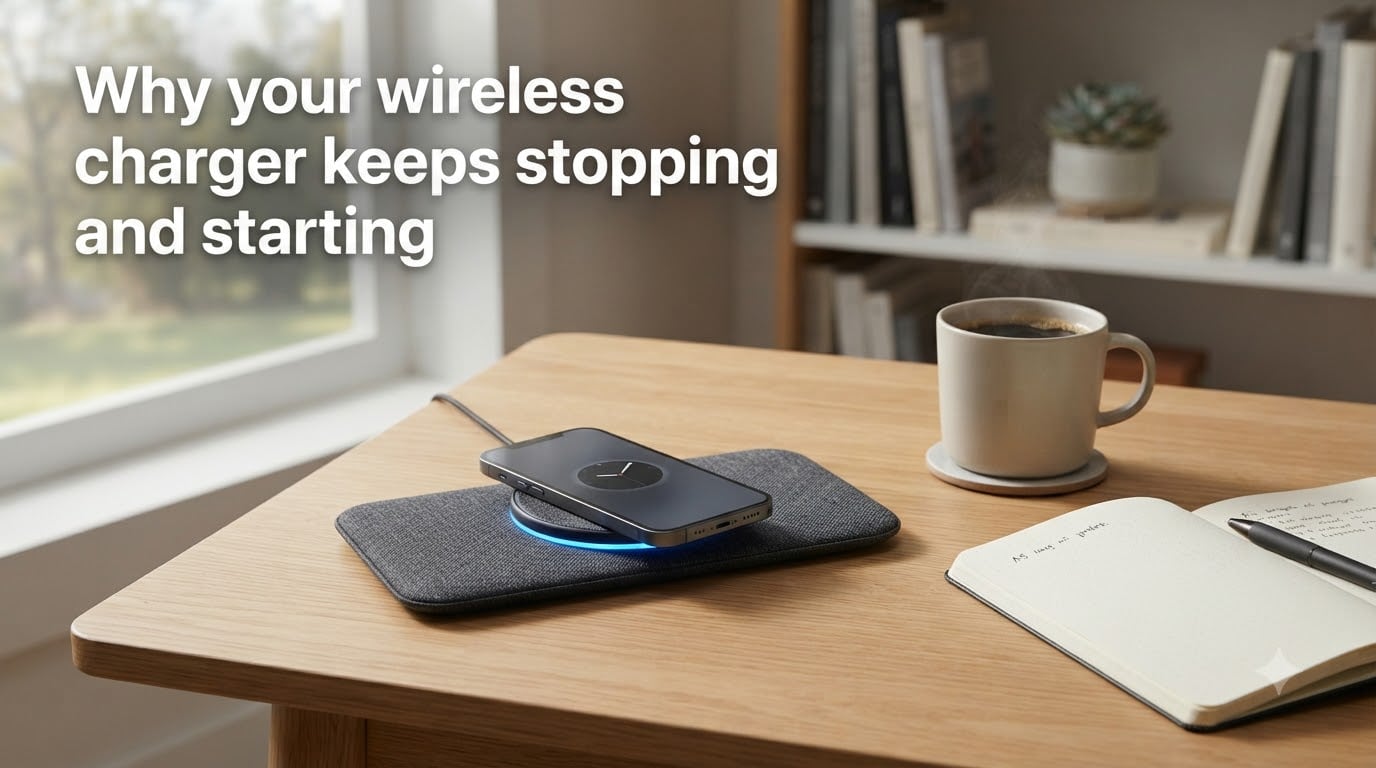 Why your wireless charger keeps stopping and starting