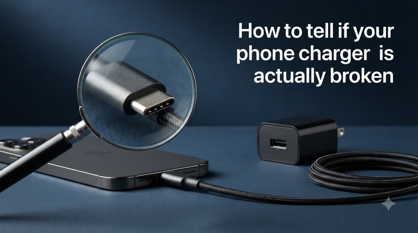 How to tell if your phone charger is actually broken
