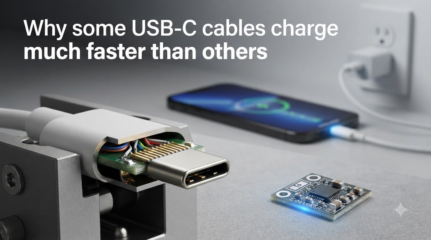 Why some USB-C cables charge much faster than others
