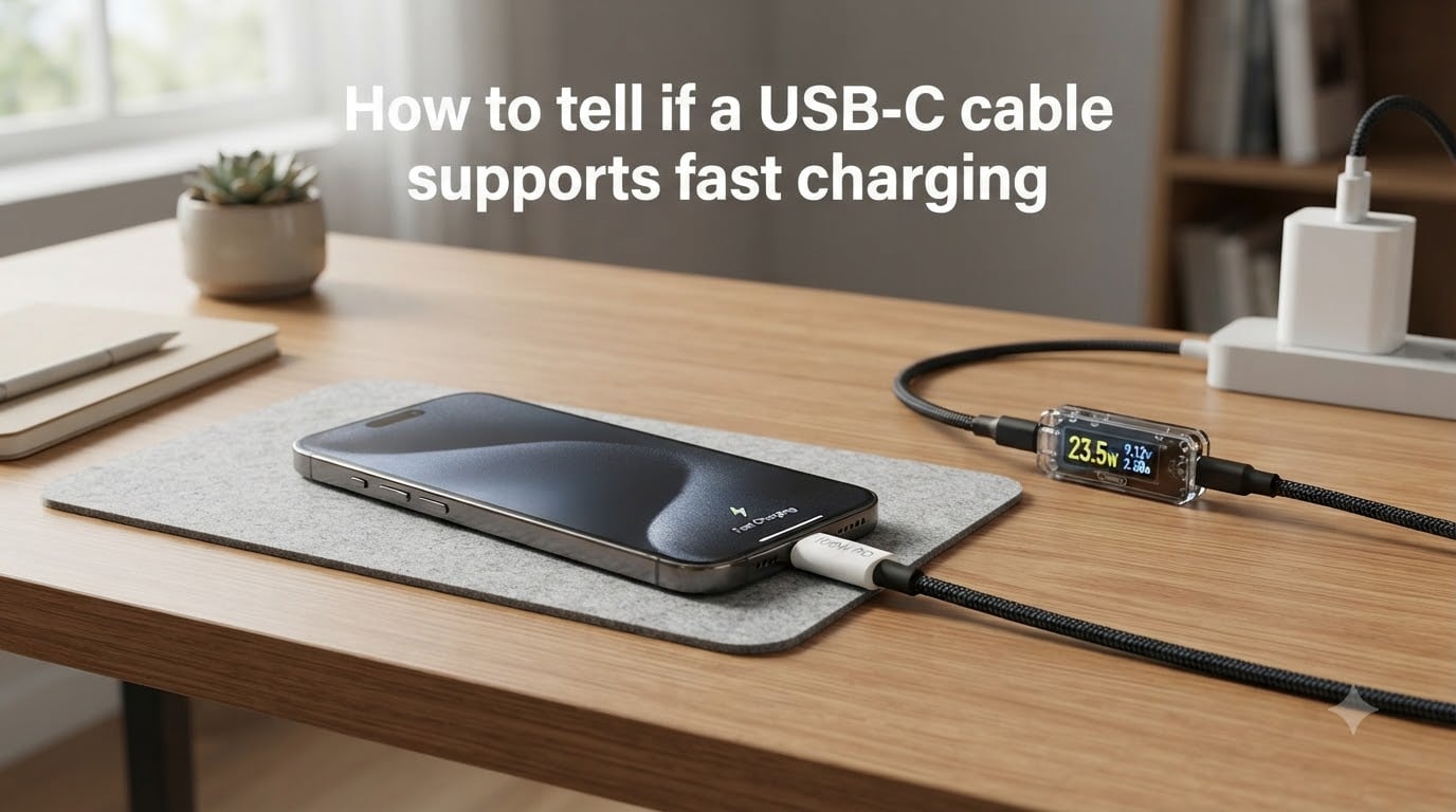 How to tell if a USB-C cable supports fast charging