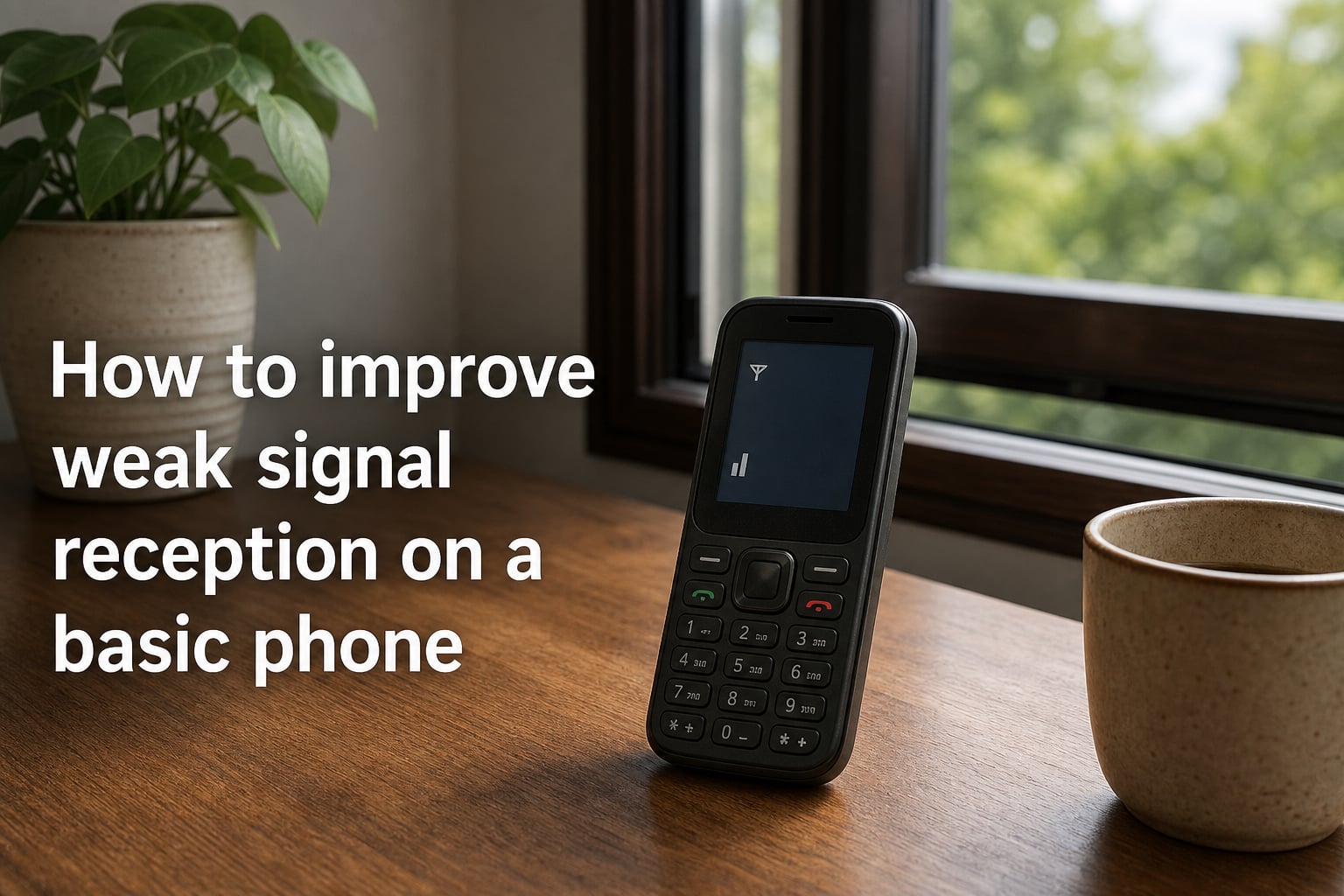 How to improve weak signal reception on a basic phone
