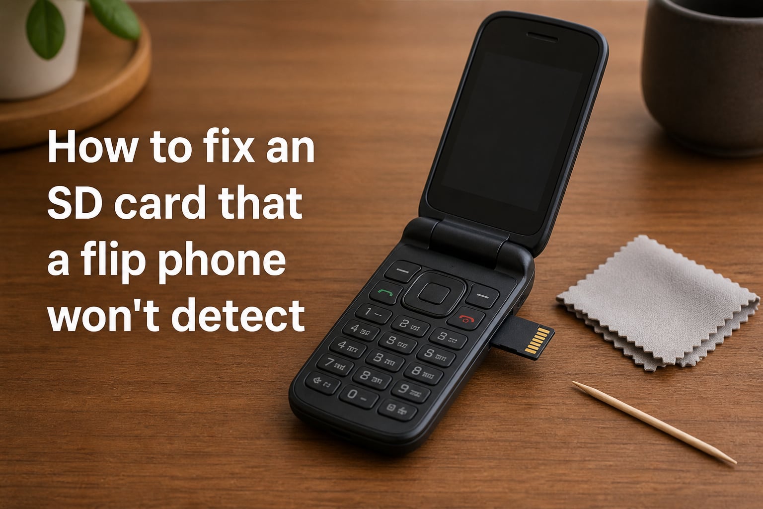 How to fix an SD card that a flip phone won't detect