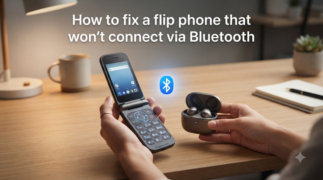 How to fix a flip phone that won't connect via Bluetooth