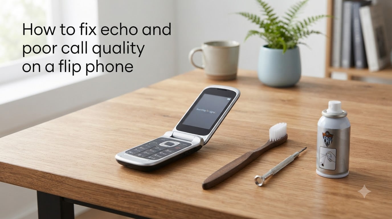How to fix echo and poor call quality on a flip phone