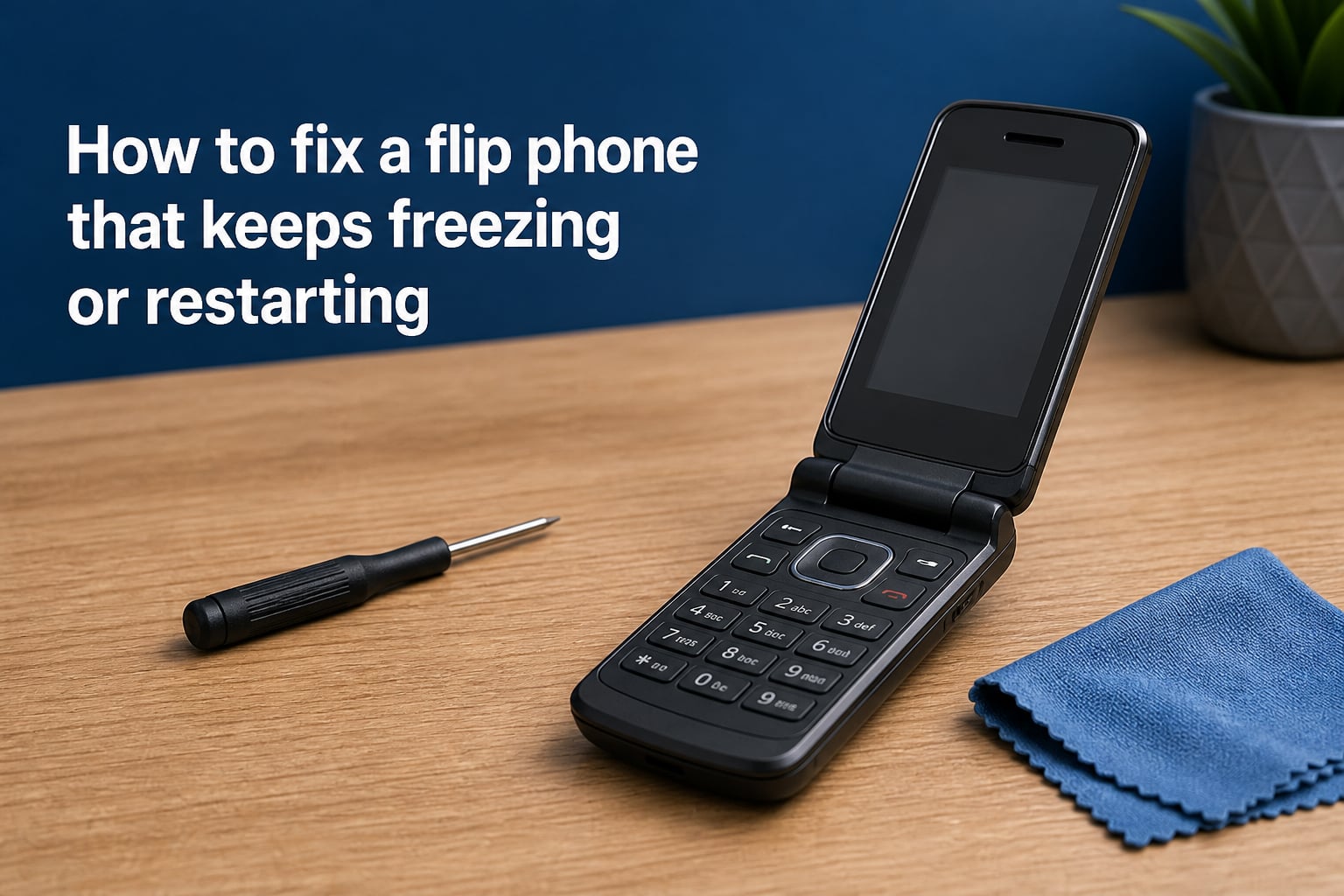 How to fix a flip phone that keeps freezing or restarting