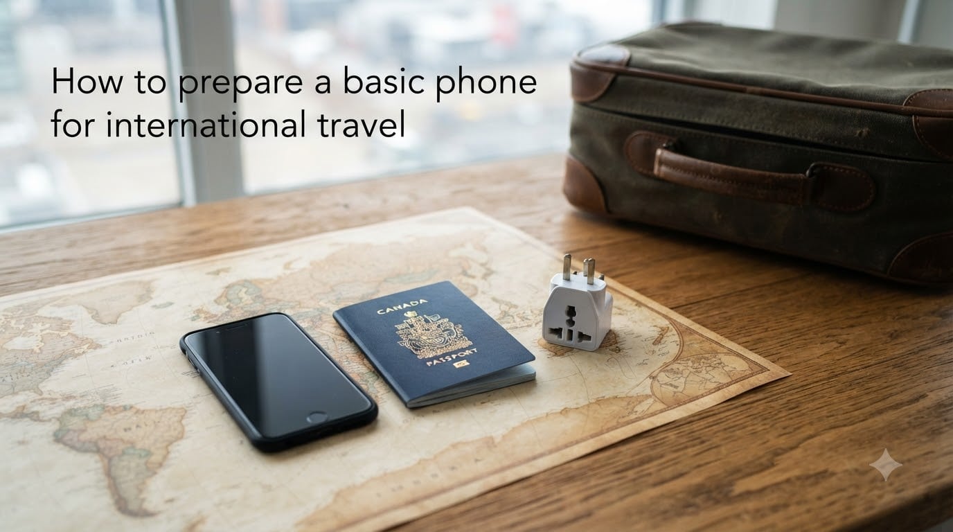 How to prepare a basic phone for international travel