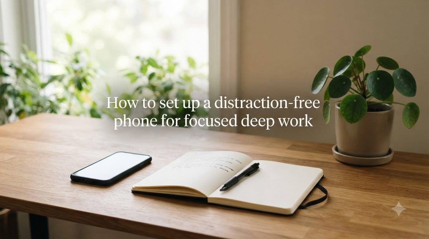 How to set up a distraction-free phone for focused deep work