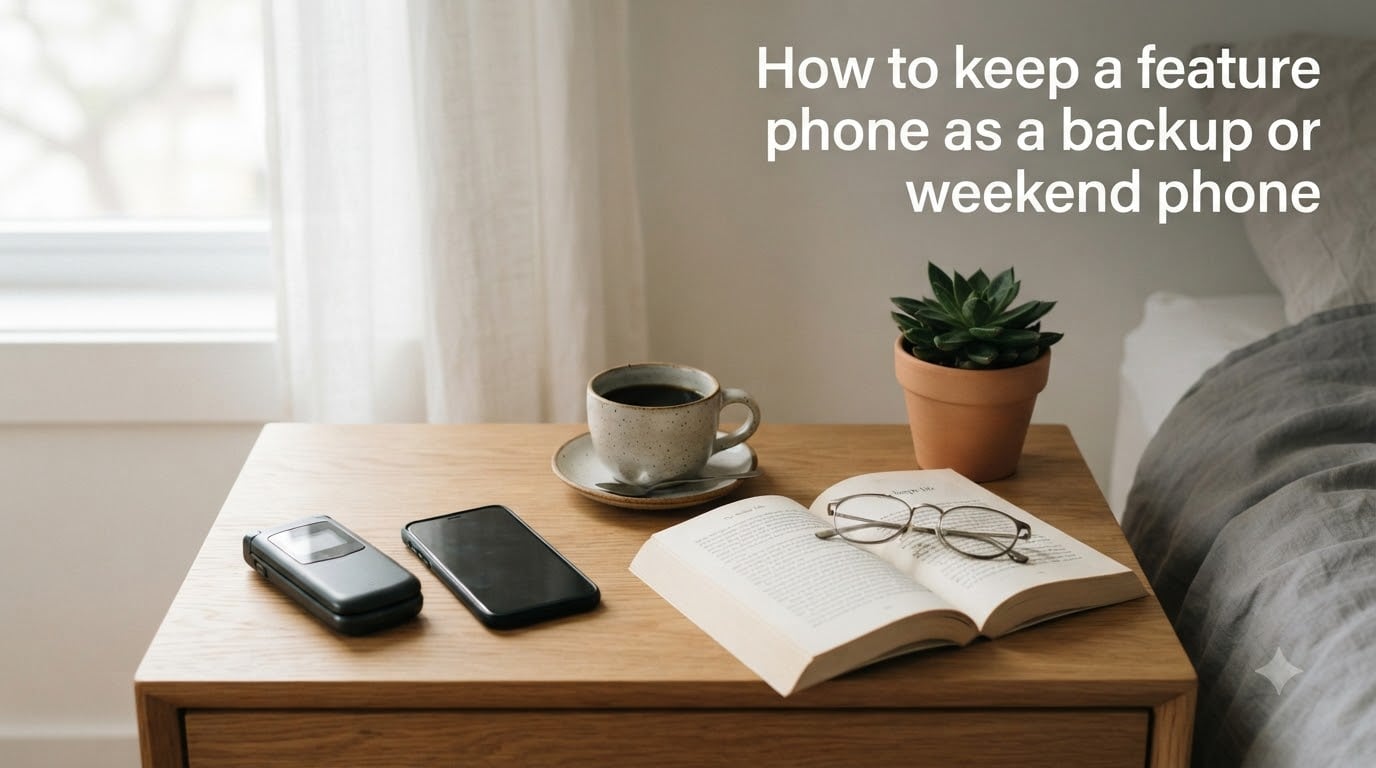 How to keep a feature phone as a backup or weekend phone