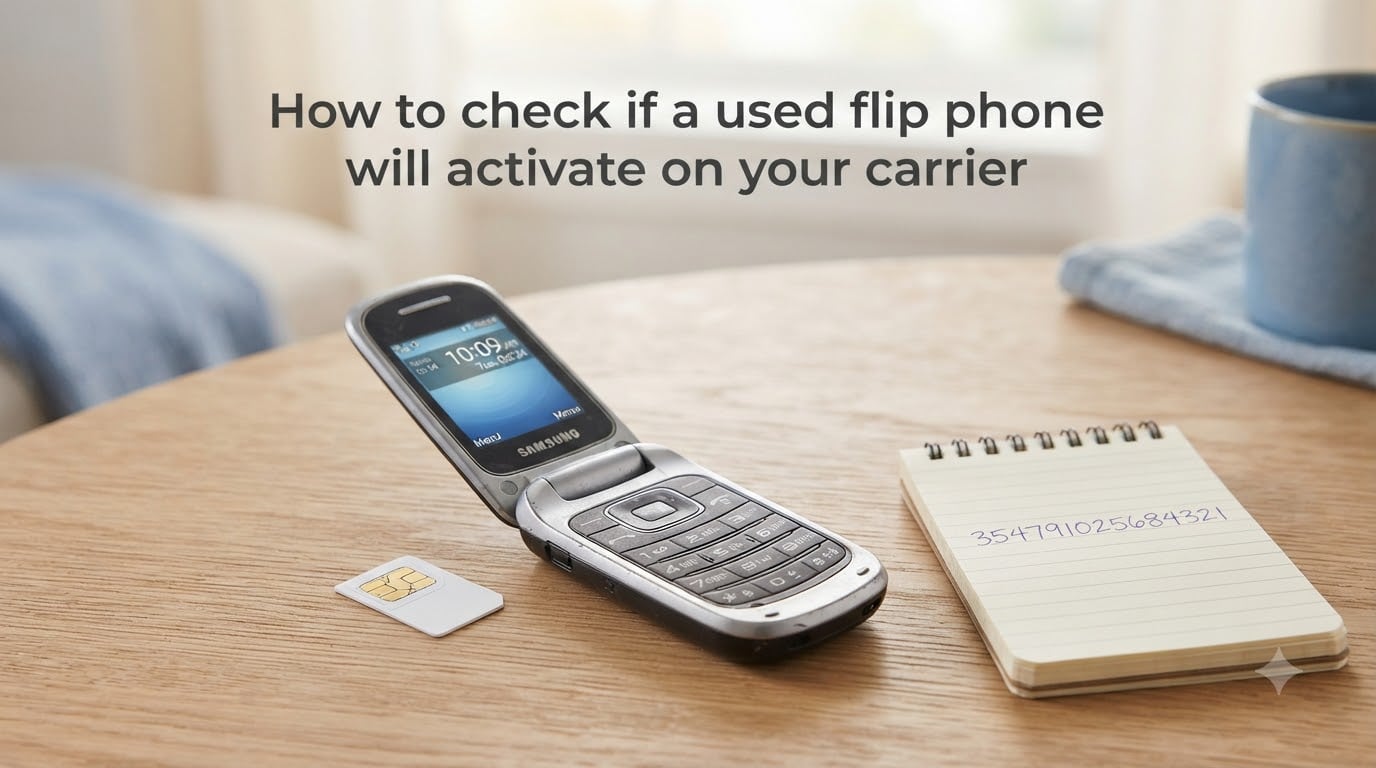 How to check if a used flip phone will activate on your carrier