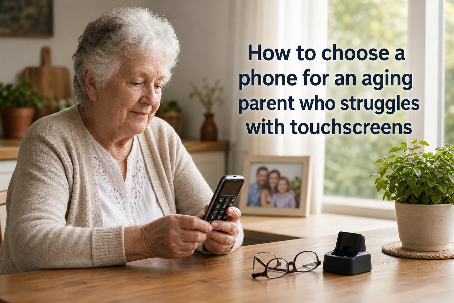 How to choose a phone for an aging parent who struggles with touchscreens