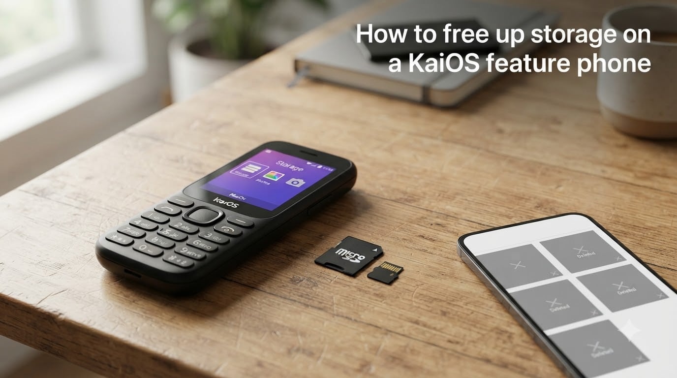 How to free up storage on a KaiOS feature phone
