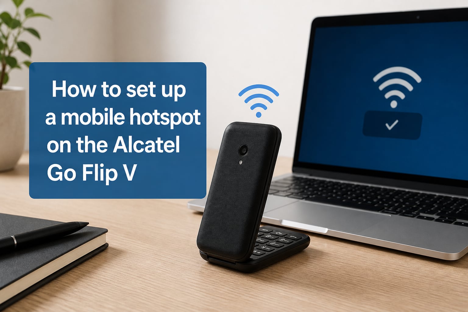 How to set up a mobile hotspot on the Alcatel Go Flip V