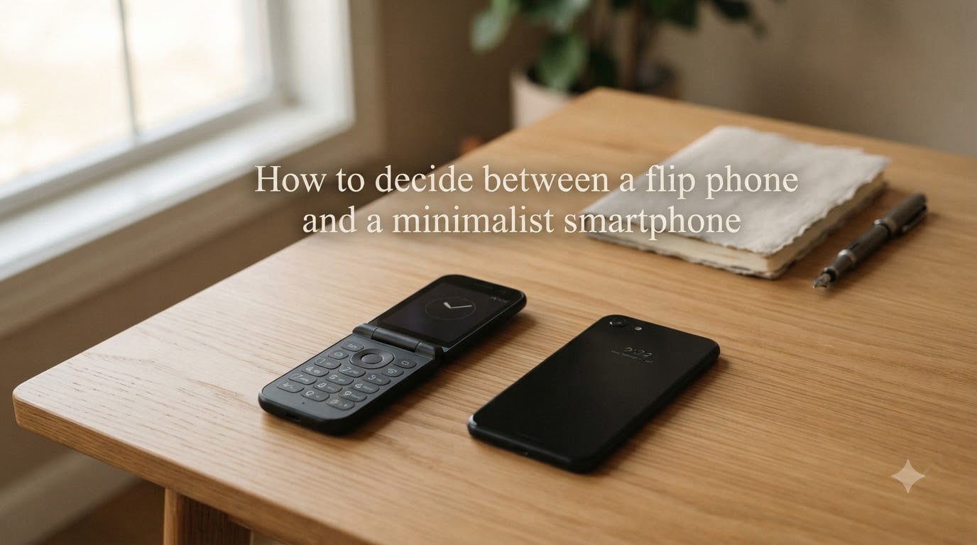 How to decide between a flip phone and a minimalist smartphone
