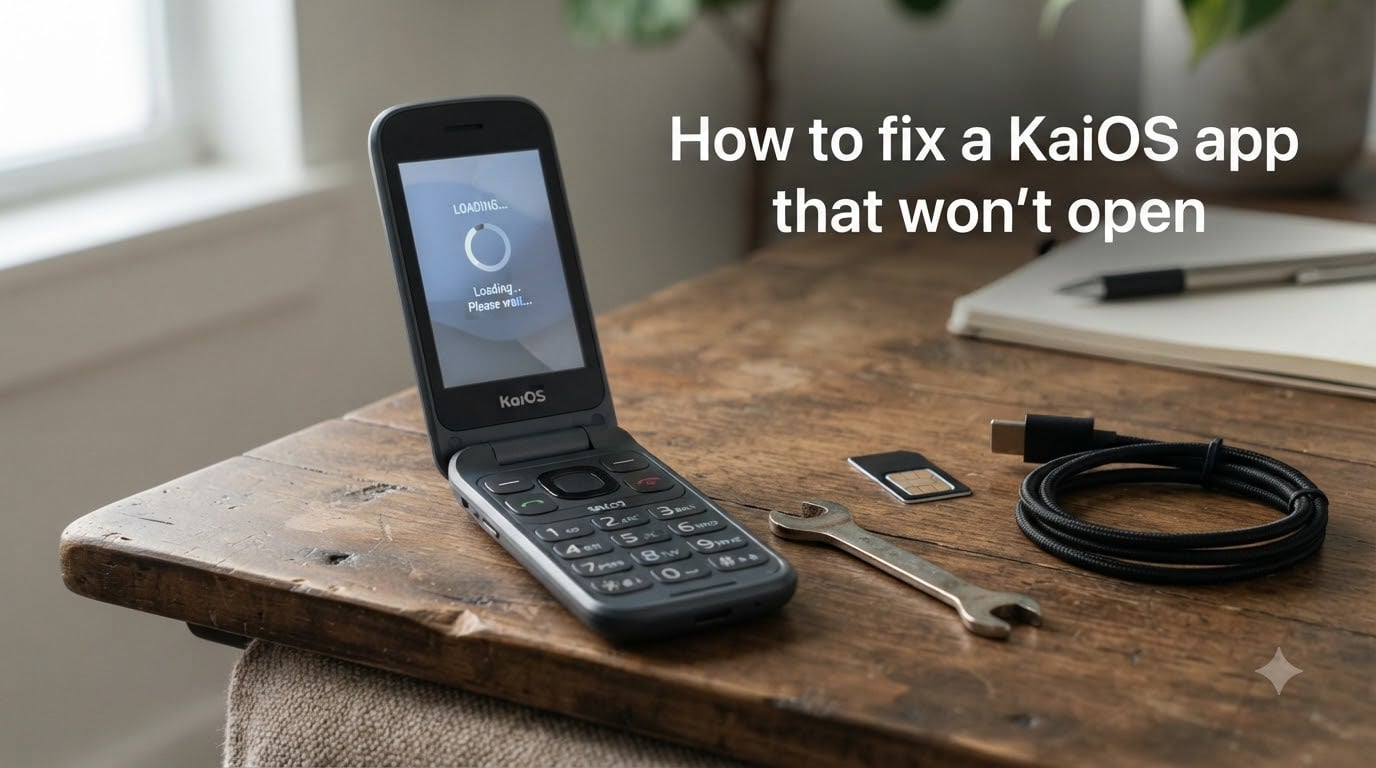How to fix a KaiOS app that won't open