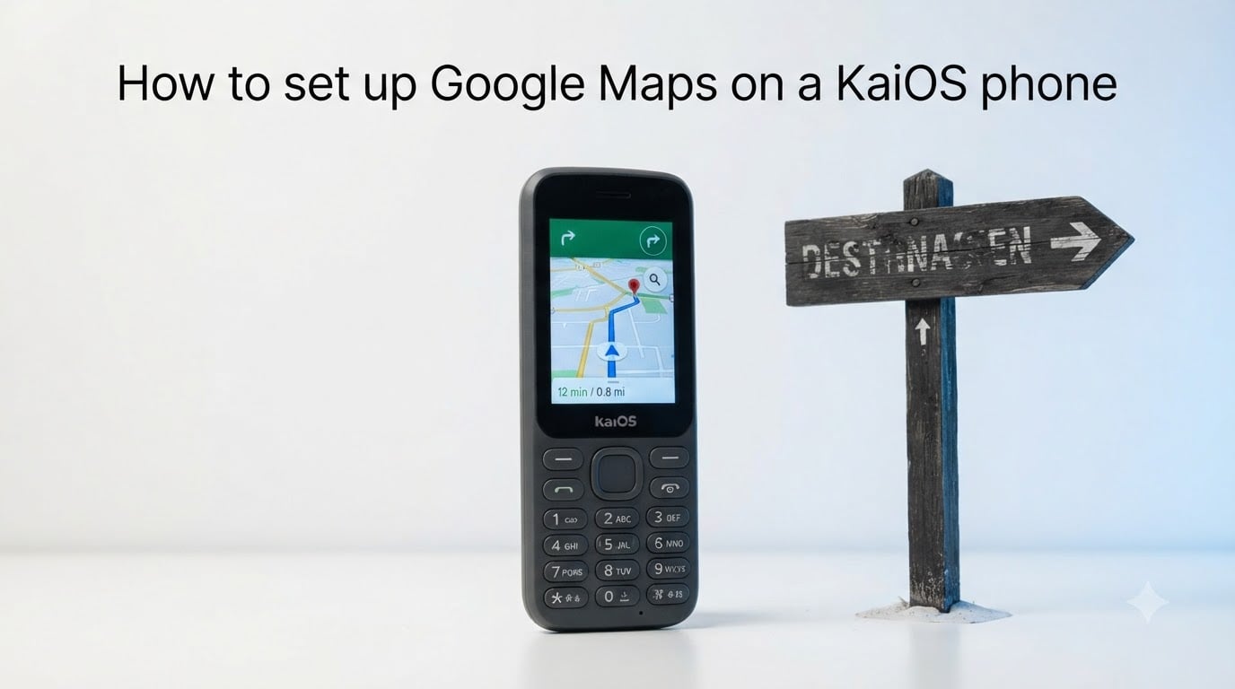 How to set up Google Maps on a KaiOS phone