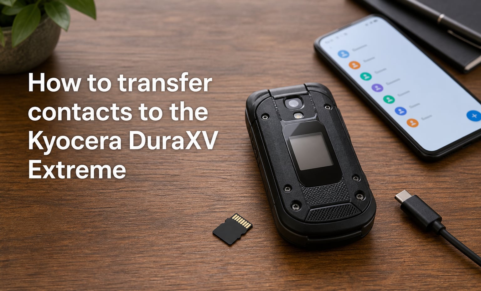 How to transfer contacts to the Kyocera DuraXV Extreme