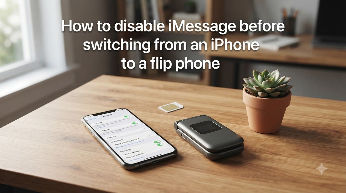 How to disable iMessage before switching from an iPhone to a flip phone