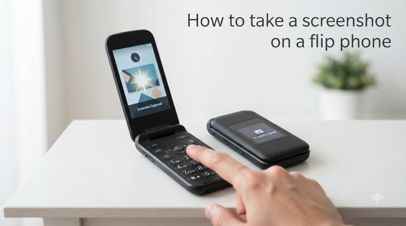 How to take a screenshot on a flip phone
