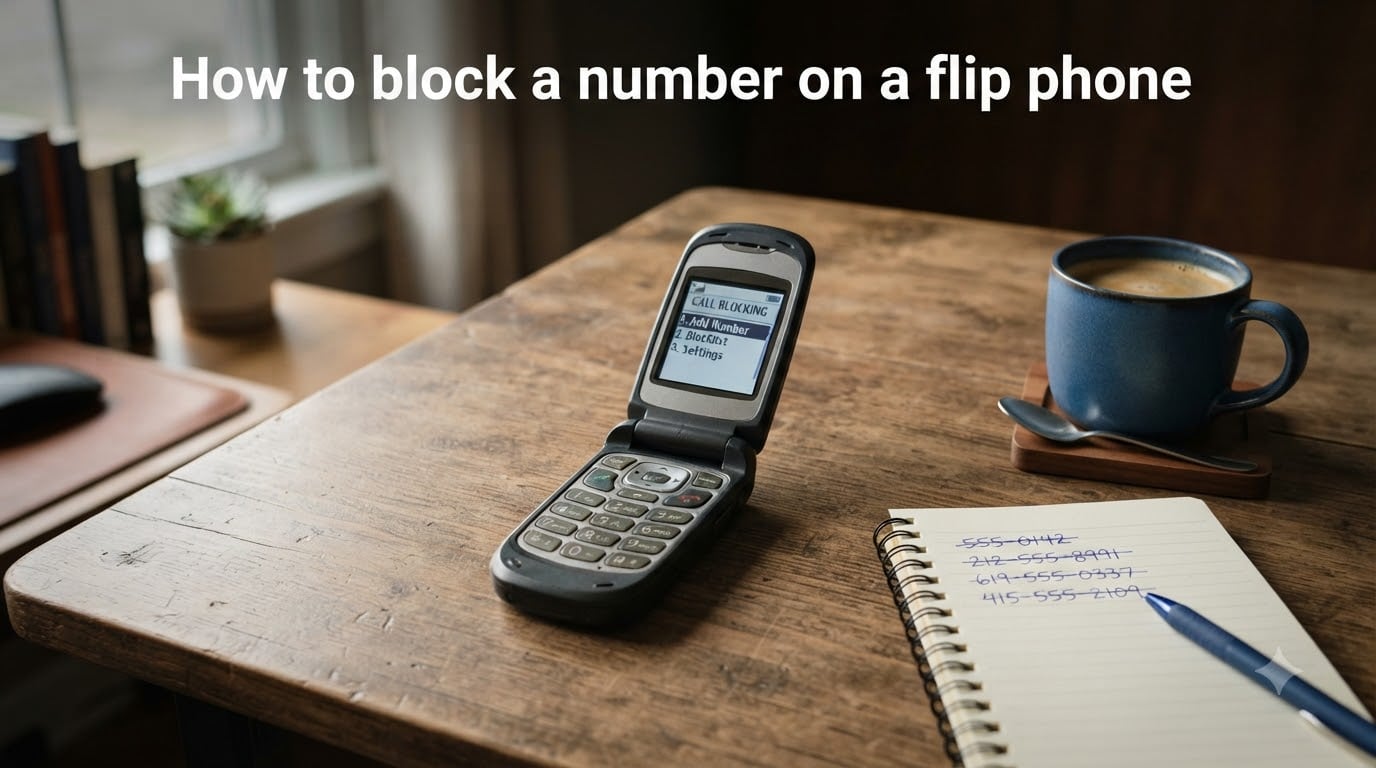 How to block a number on a flip phone
