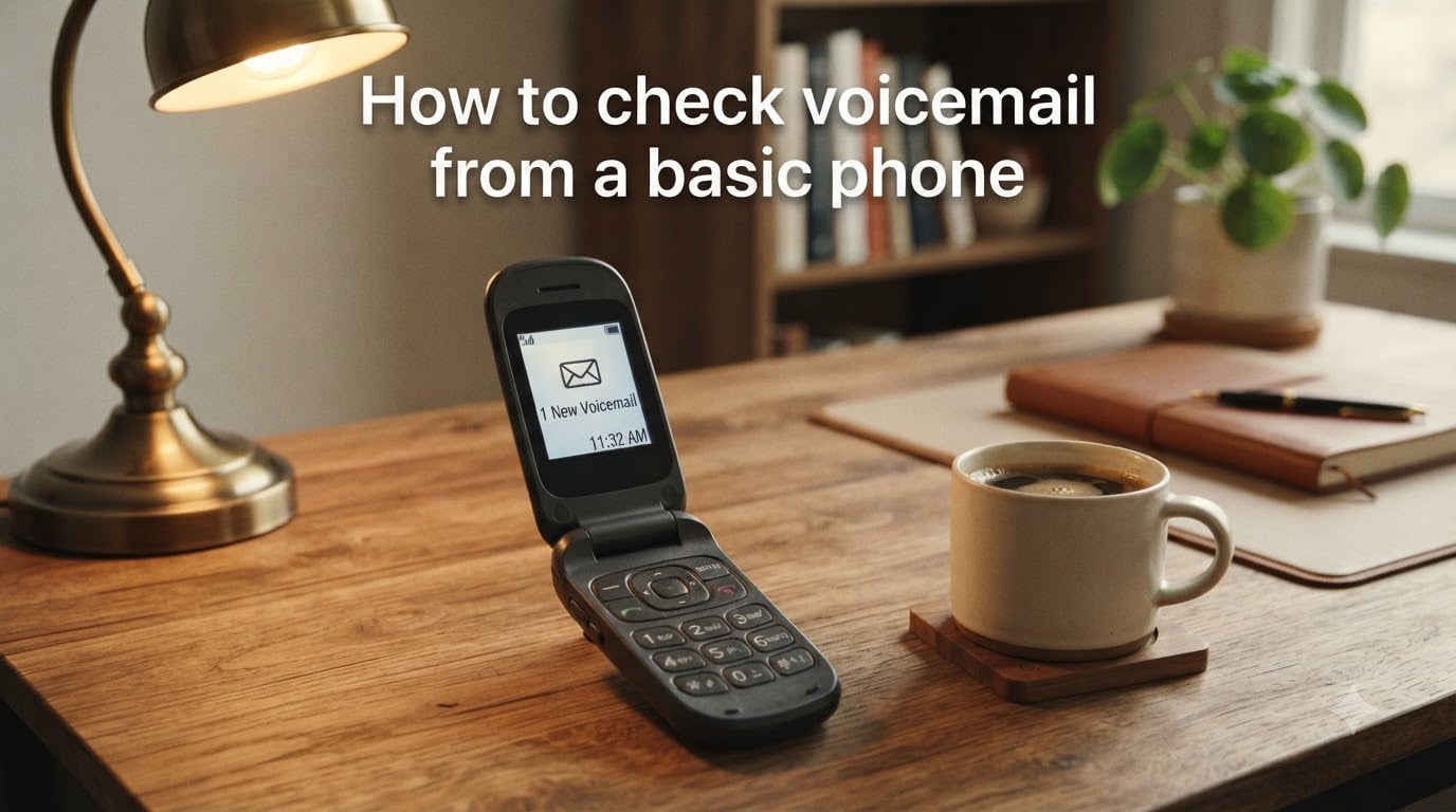 How to check voicemail from a basic phone