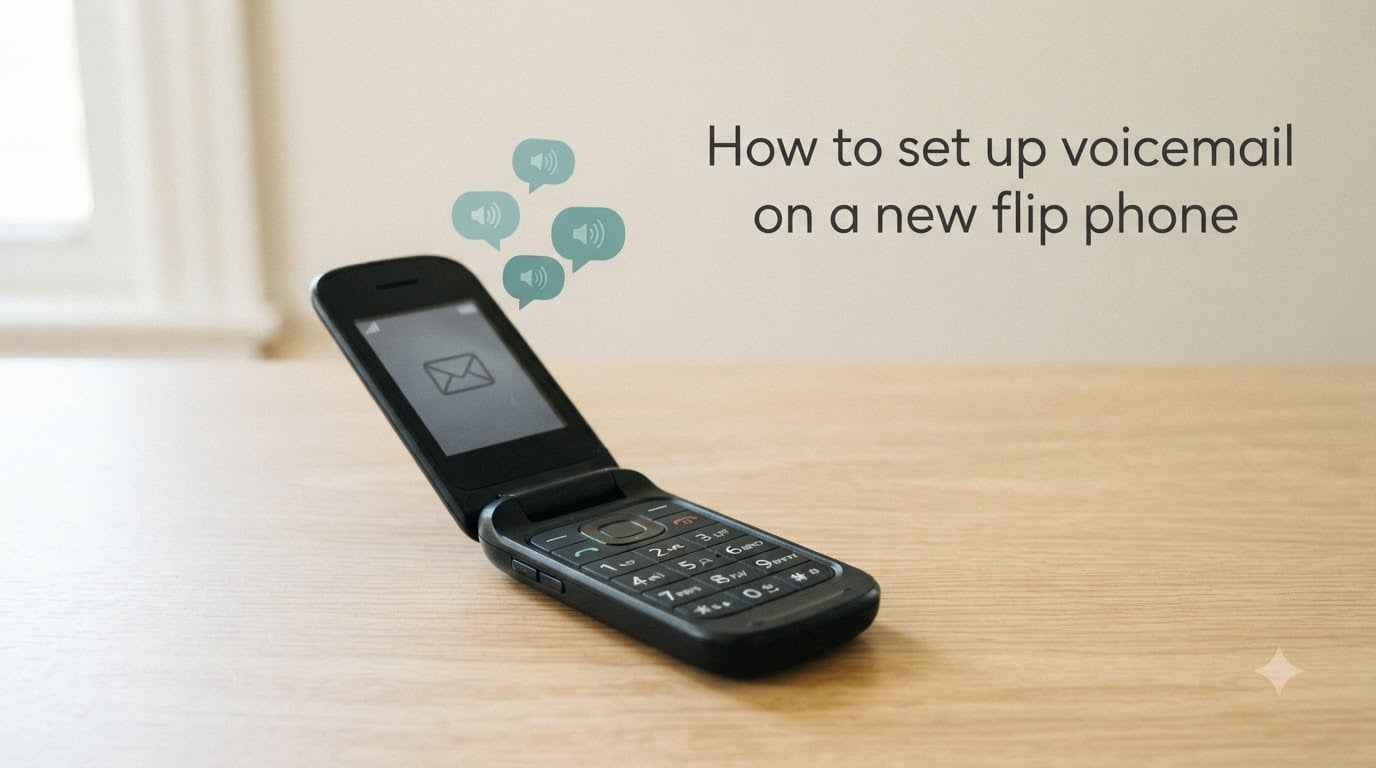 How to set up voicemail on a new flip phone