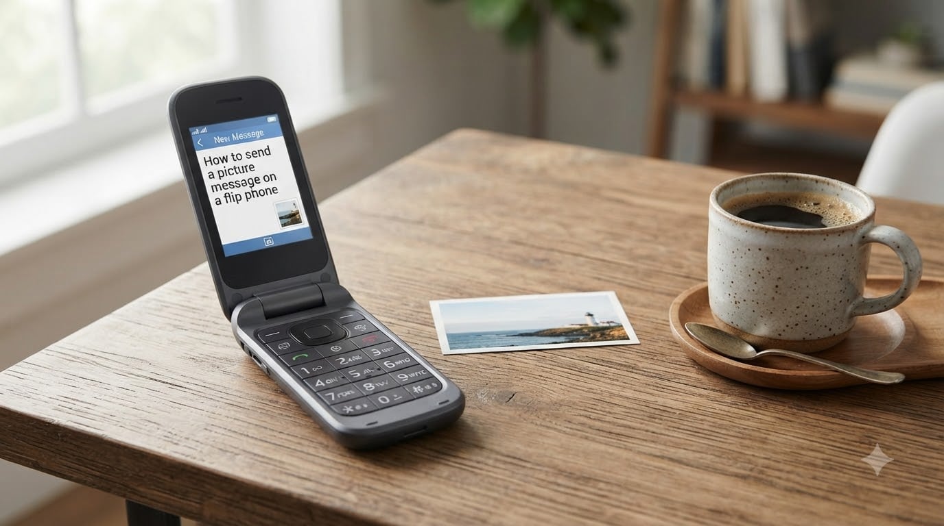 How to send a picture message on a flip phone