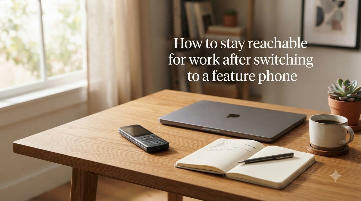 How to stay reachable for work after switching to a feature phone