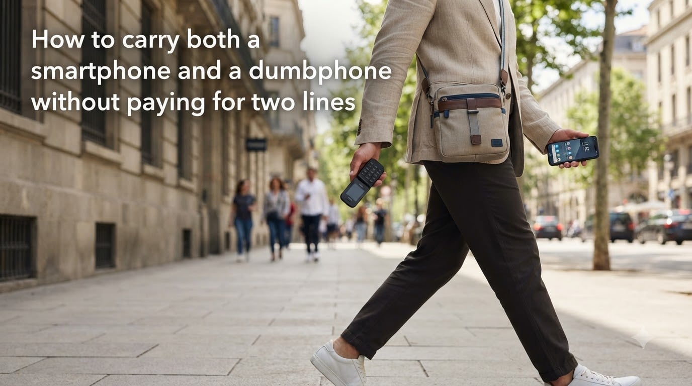 How to carry both a smartphone and a dumbphone without paying for two lines