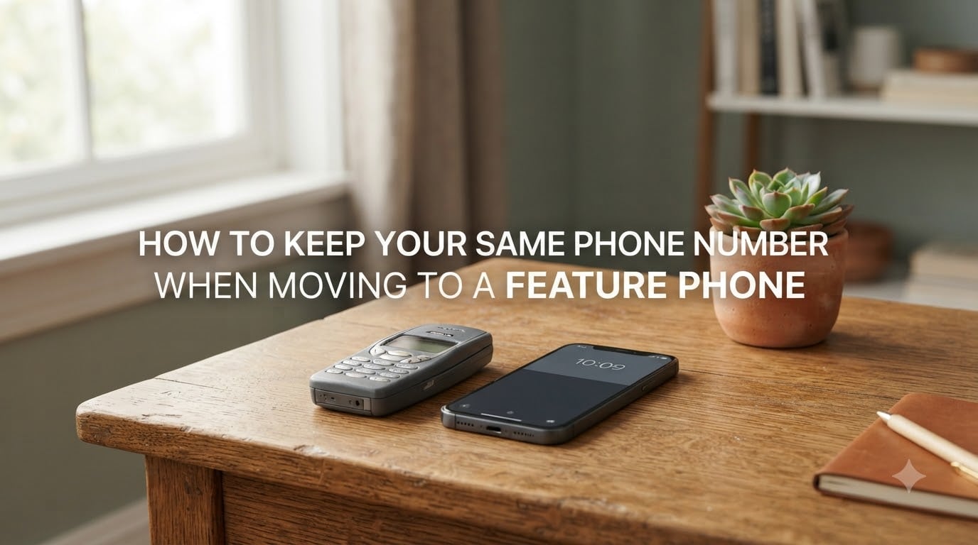 How to keep your same phone number when moving to a feature phone