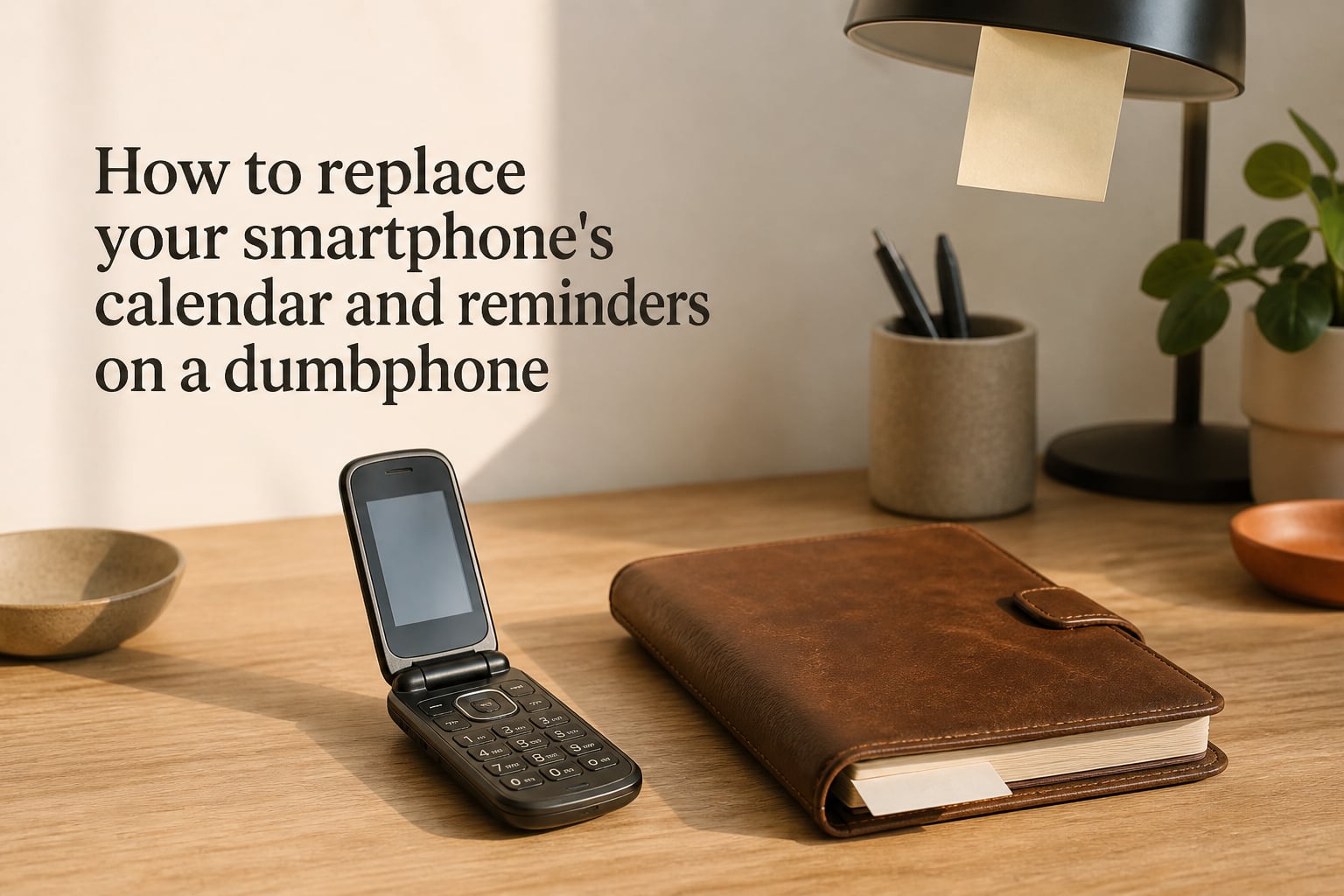 How to replace your smartphone's calendar and reminders on a dumbphone
