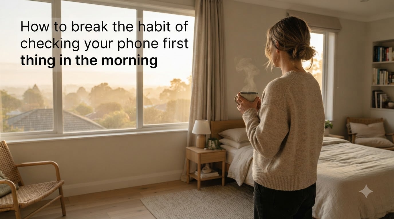 How to break the habit of checking your phone first thing in the morning