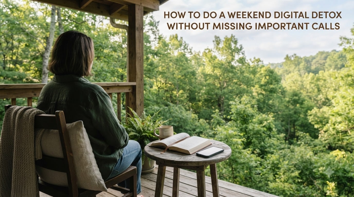 How to do a weekend digital detox without missing important calls