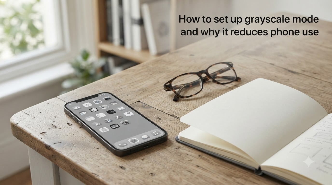 How to set up grayscale mode and why it reduces phone use