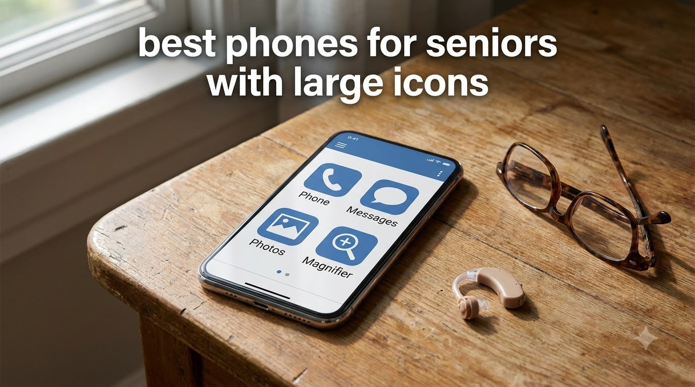 best phones for seniors with large icons