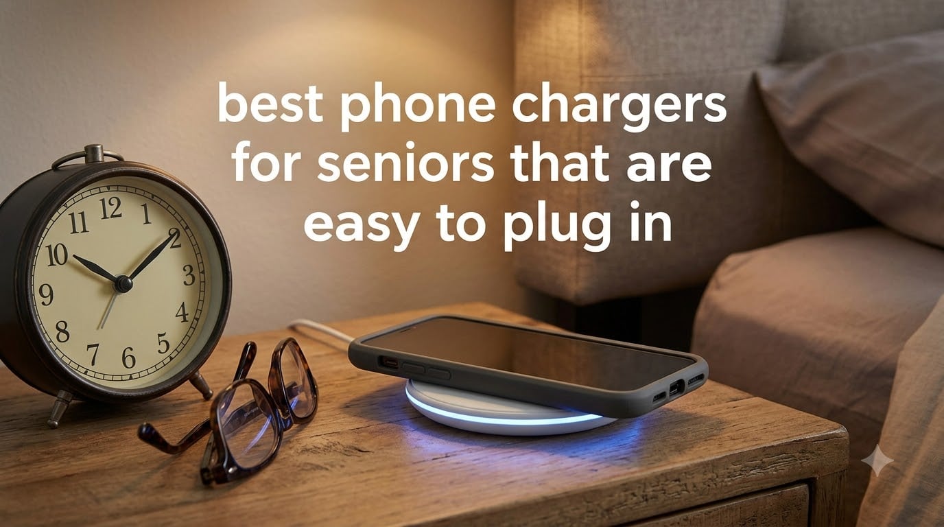 best phone chargers for seniors that are easy to plug in