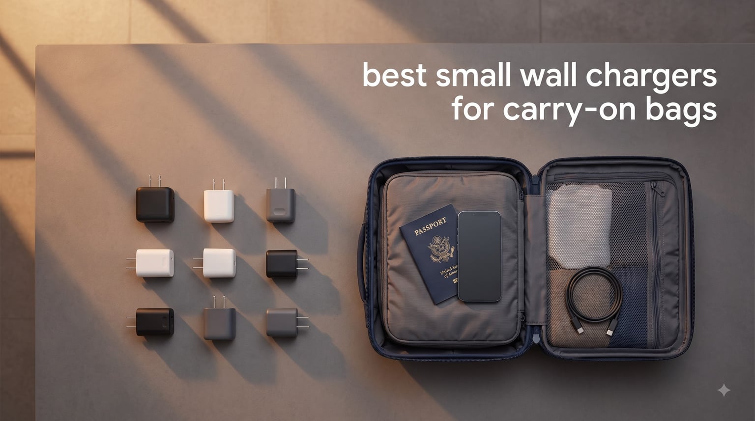 best small wall chargers for carry-on bags