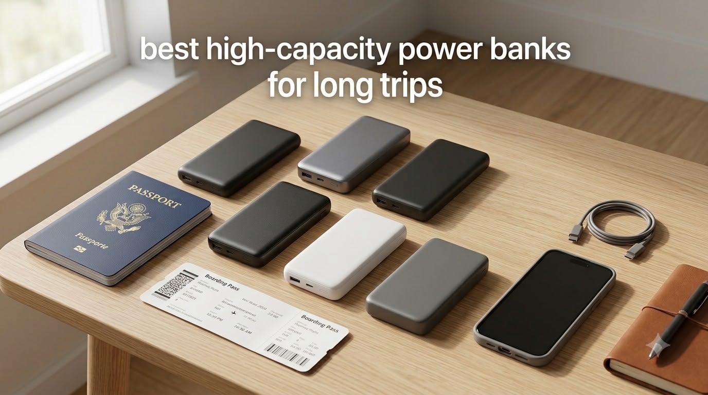 best high-capacity power banks for long trips