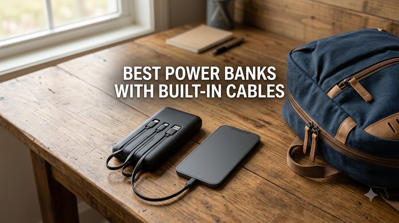 best power banks with built-in cables