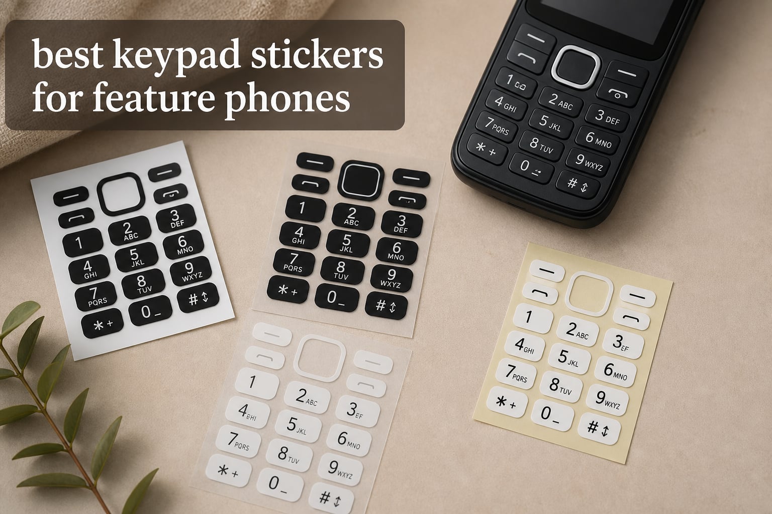 best keypad stickers for feature phones