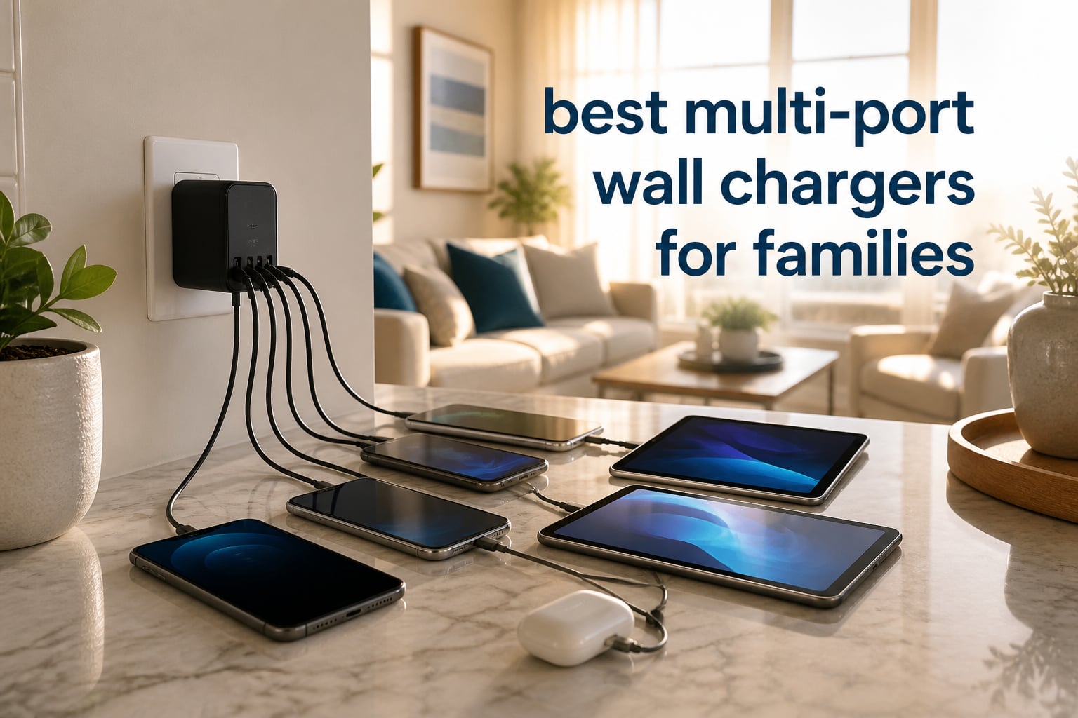 best multi-port wall chargers for families