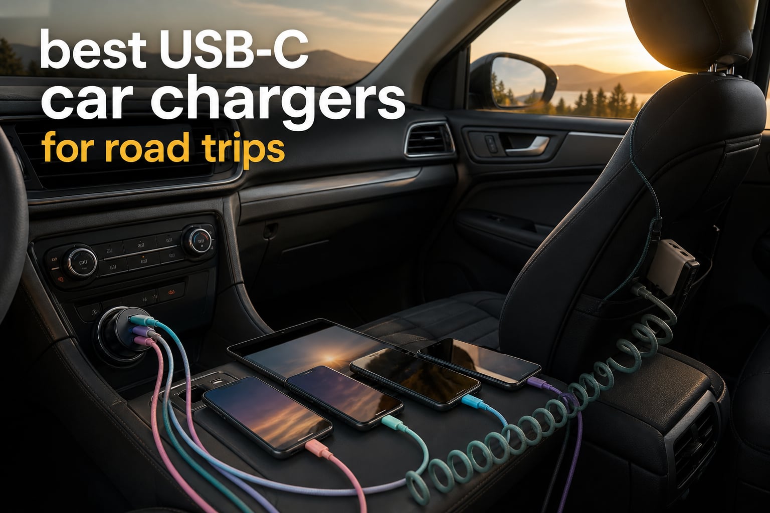 best USB-C car chargers for road trips