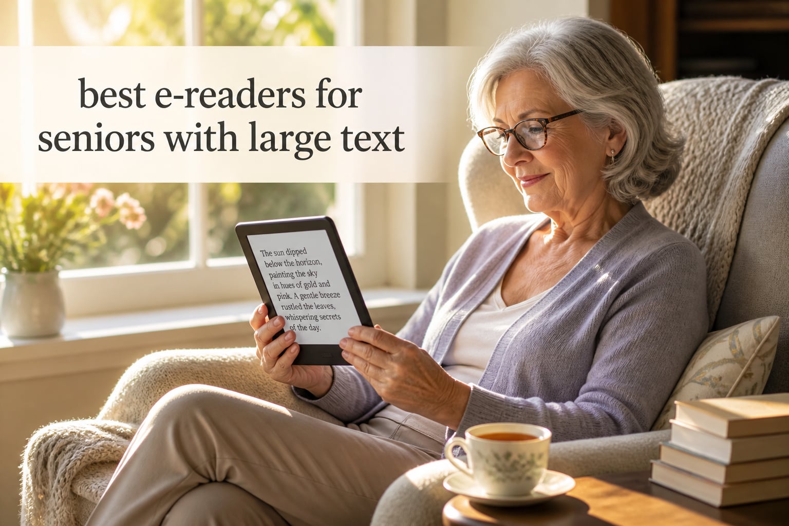 best e-readers for seniors with large text