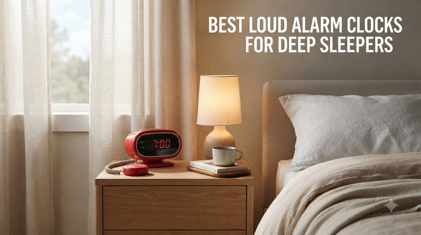 best loud alarm clocks for deep sleepers