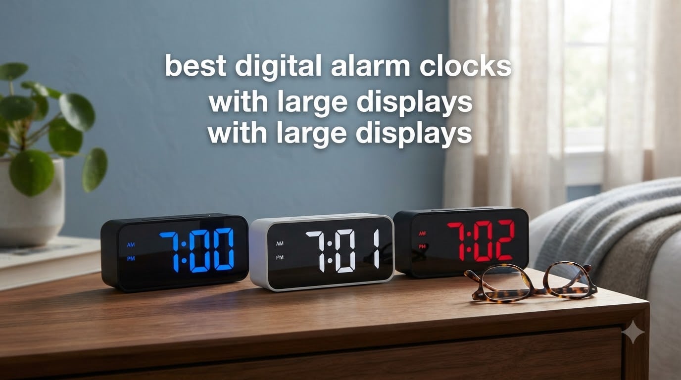 best digital alarm clocks with large displays