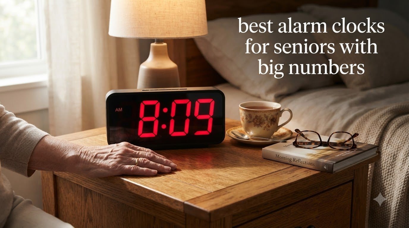 best alarm clocks for seniors with big numbers