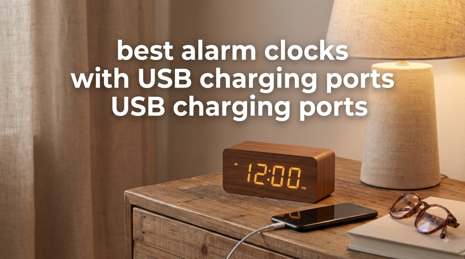 best alarm clocks with USB charging ports