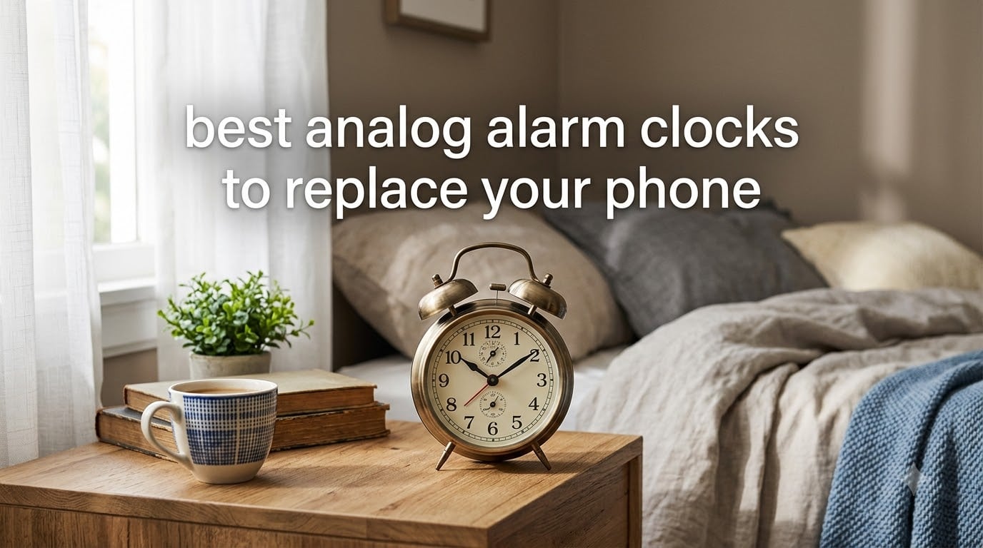 best analog alarm clocks to replace your phone