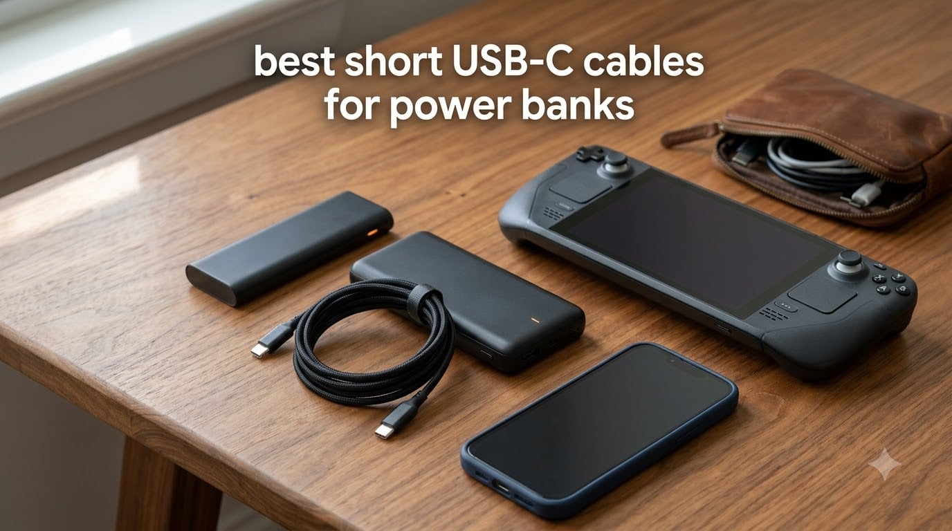 best short USB-C cables for power banks